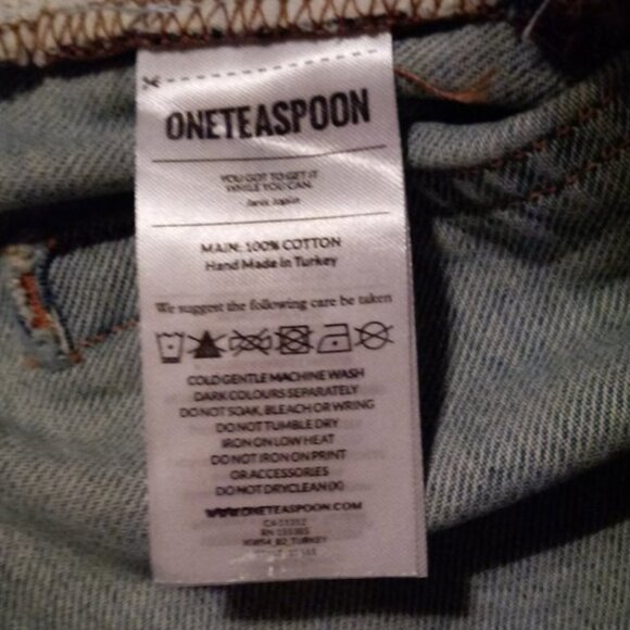 One Teaspoon Baggies distressed jeans sz 31 NEW - Picture 10 of 13